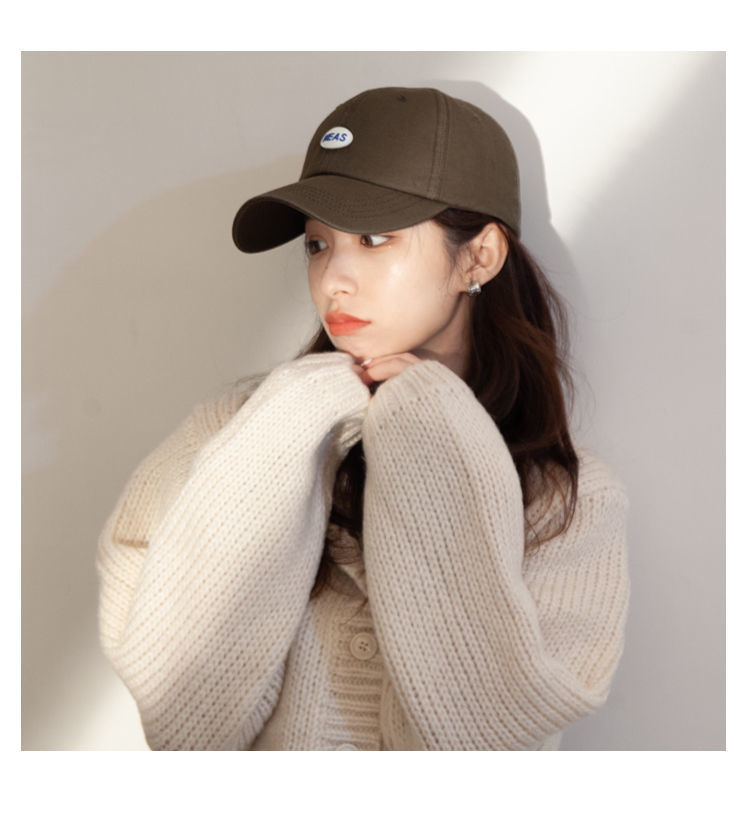 鸭嘴帽帽子女新款百搭韩国简约鸭舌帽百搭休闲棒球帽遮阳帽子女遮脸夏