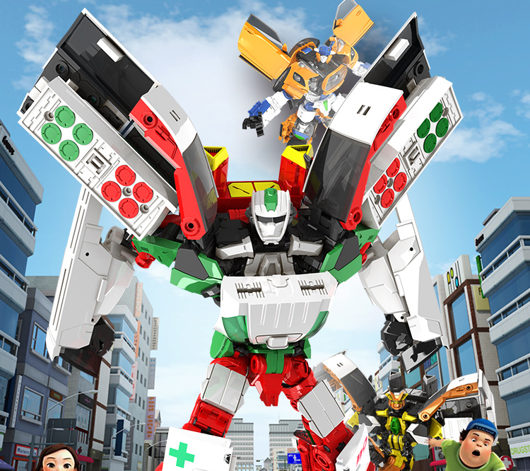 万代(dandai)咖宝车神第二季急救力士面包救护汽车变形机器人金刚玩具