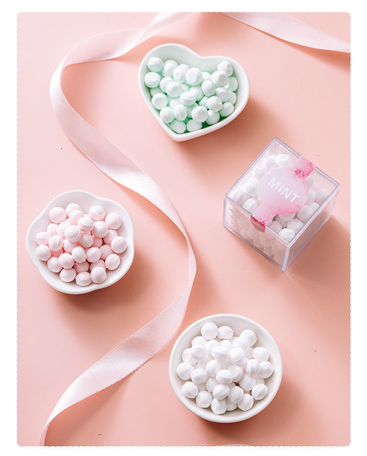 网红接吻糖玫瑰香体糖约会吐息糖持久薄荷糖口气清新体香糖果盒装三种