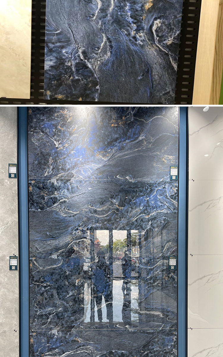 瓷砖750x1500客厅卧室600x1200地砖大板防滑地板砖6001200皇家蓝