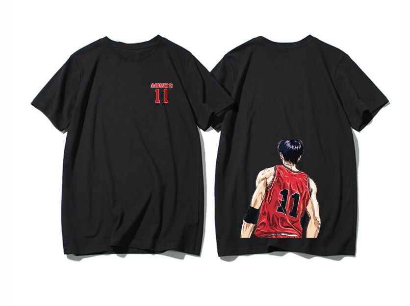 威乐思灌篮高手联名t恤三井寿樱木花道流川枫球衣运动篮球服男女情侣