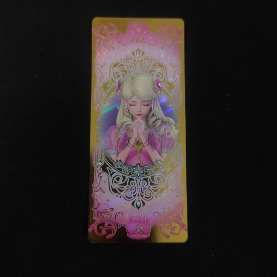 叶罗丽卡新春玲珑礼盒专属卡时间公主黎辉灵公主3d卡册日历卡一套六张