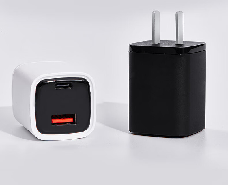 cyke12充电头适用苹果充电器33瓦手机pd快充20w充电器小冰块白色双口