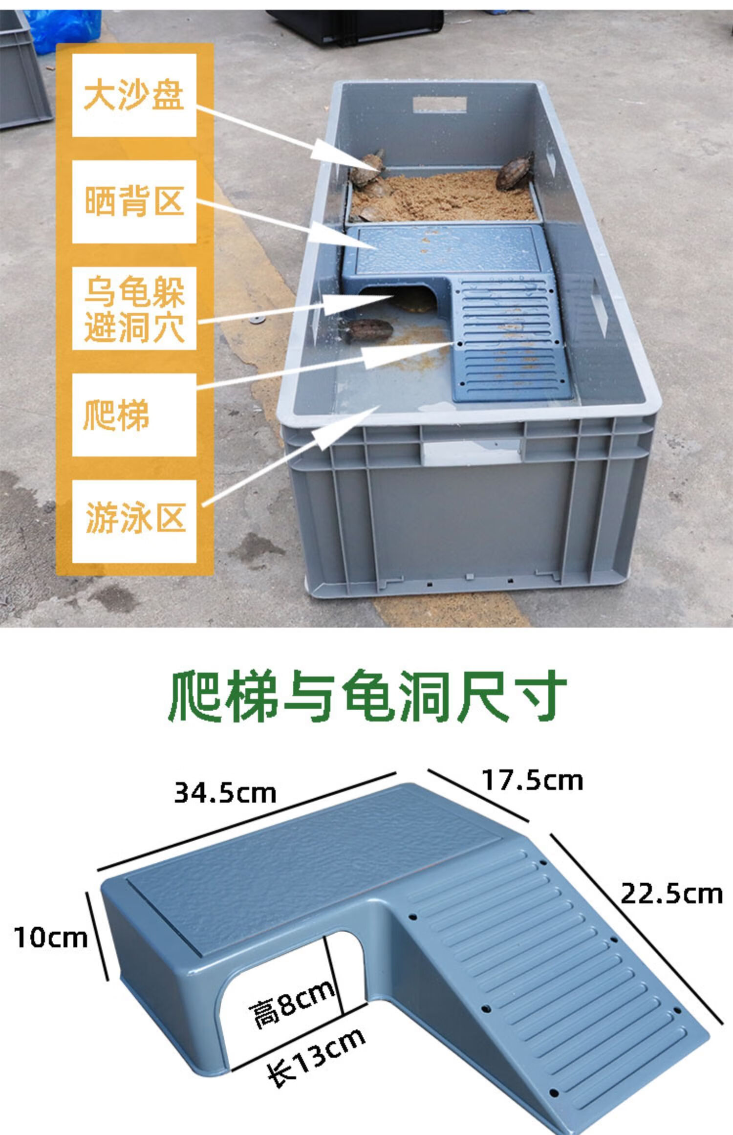 巴西龟饲养箱的制作图图片