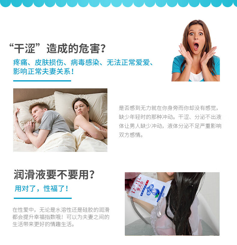 房事润滑油 便携水溶性人体润滑剂女用高潮私润滑液男女用后庭肛塞