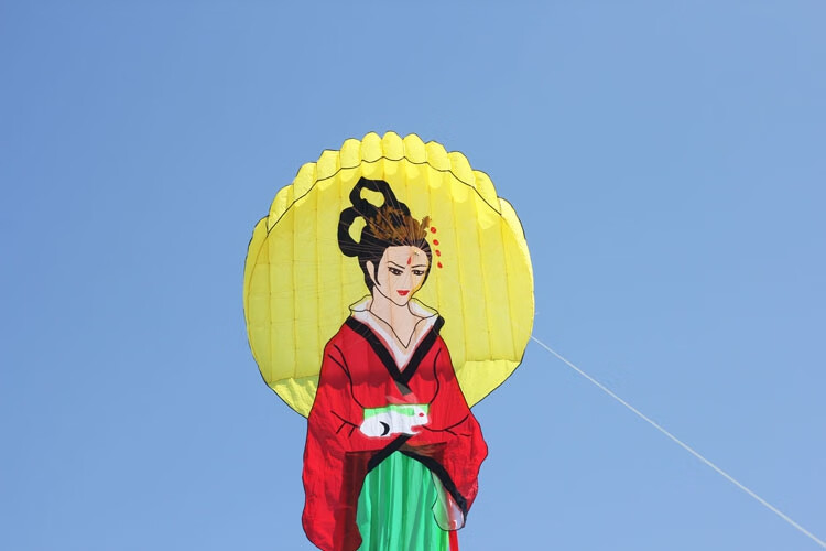 不舍天真嫦娥奔月花旦大型软体风筝无骨架风筝情人节元宵礼物8米红裙