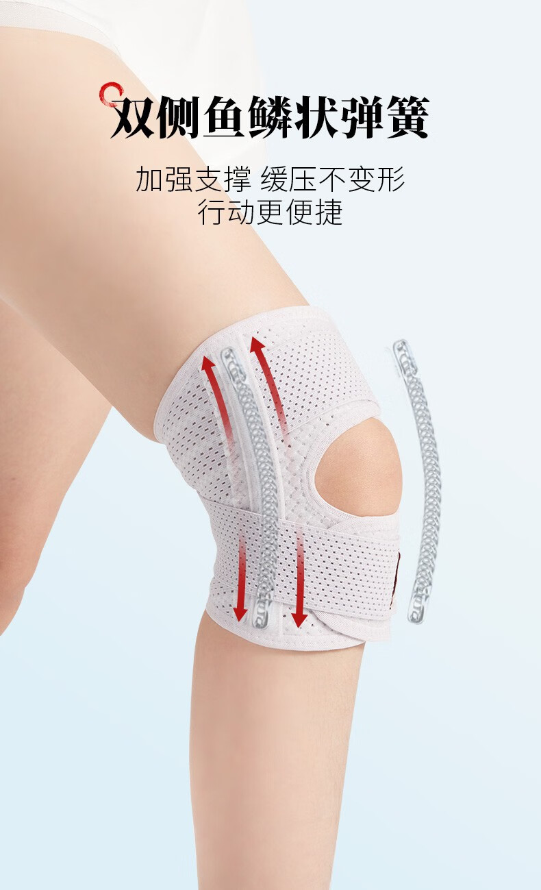 半月板护膝盖套男女士关节损伤固定护具老人腿部保暖跑步用升级防护款