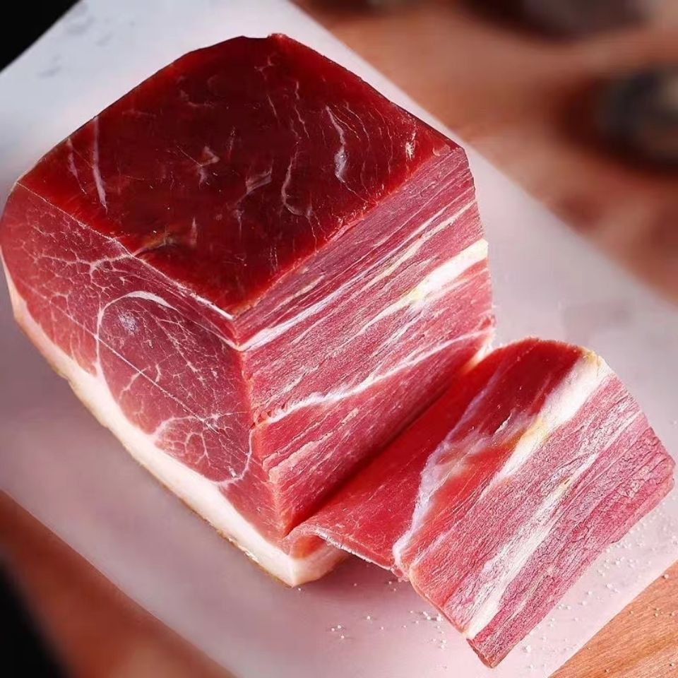 云南产 正宗农家陈年老火腿500g真空包装9分瘦1分肥加礼 3年精品2斤装