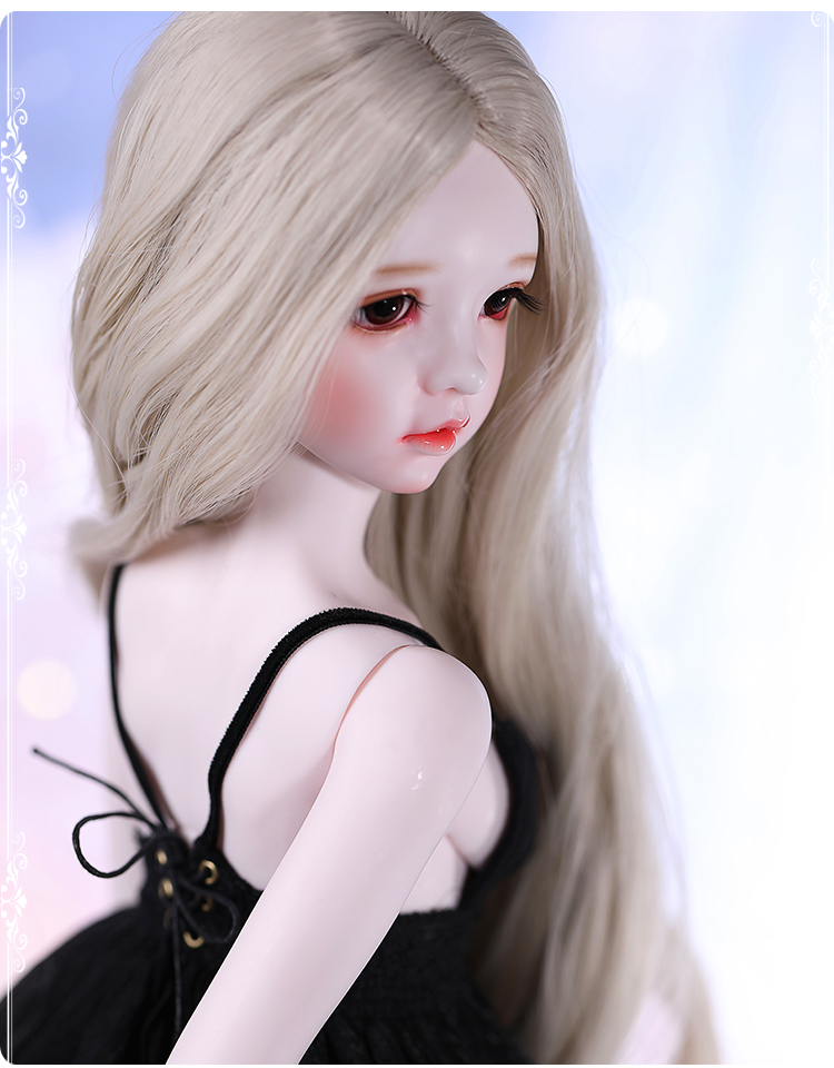 bjd娃娃sd娃娃3分女娃emma关节玩偶可动黑色纱裙套装玩偶礼物相似图中