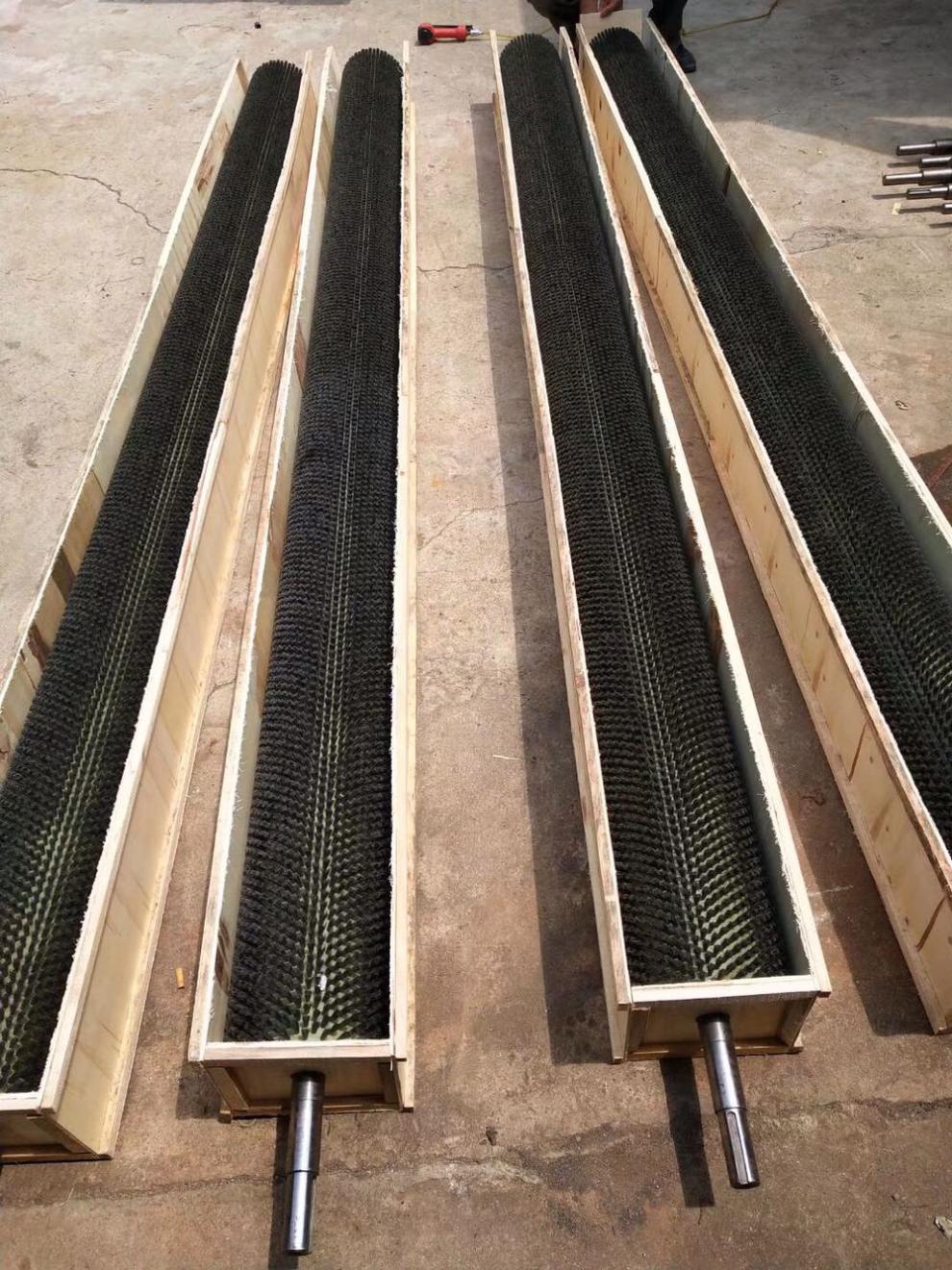 工业尼龙丝滚筒毛刷辊内孔空心圆形筛沙机滚刷砖机械清洗刷