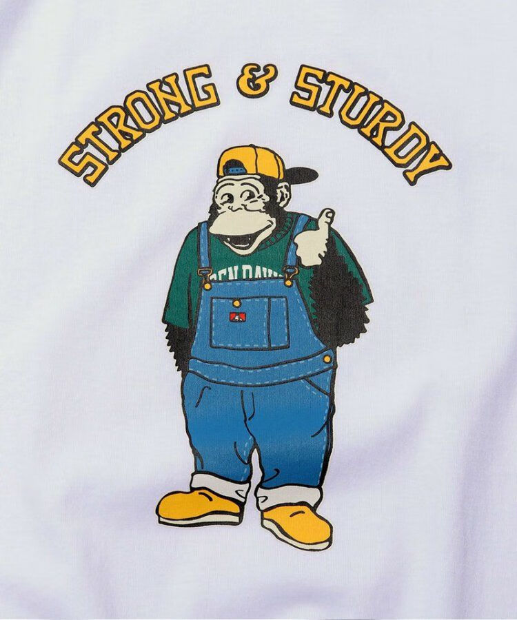 四季良品bendavis潮牌时尚大猩猩印花宽松短袖t恤21ssblack订货s