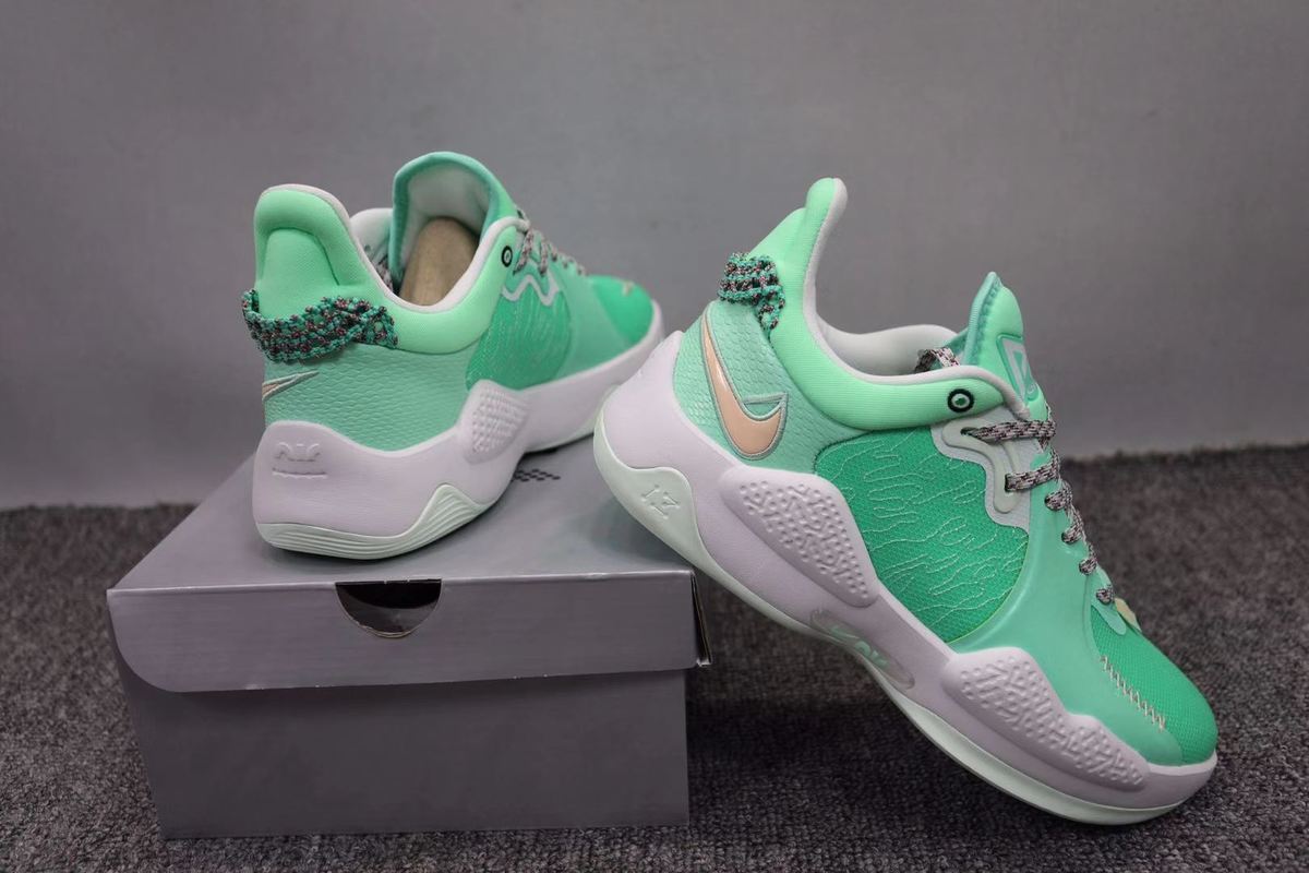 pg5保罗乔治5代低帮泡椒薄荷绿白蓝实战耐磨气垫男运动鞋篮球鞋 , pg5