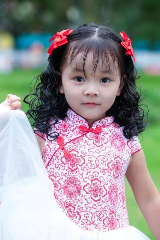 儿童马尾假发小孩子头饰儿童淑女发饰女童卷发假发马尾可爱公主外套长