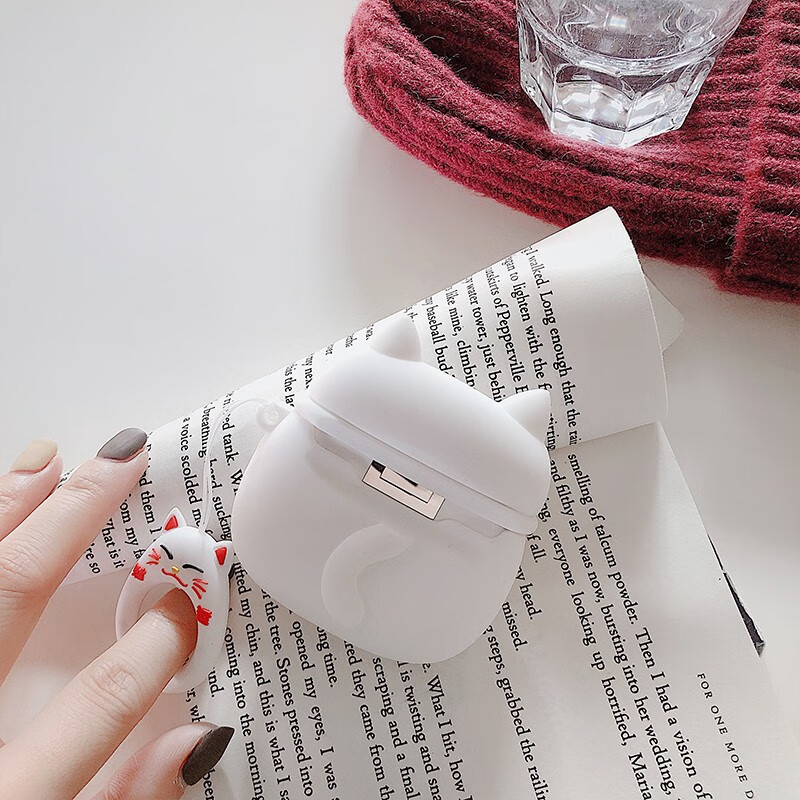 buds荣耀pro创意液态硅胶三代新年个性 华为freebuds3 黑色猫耳机套