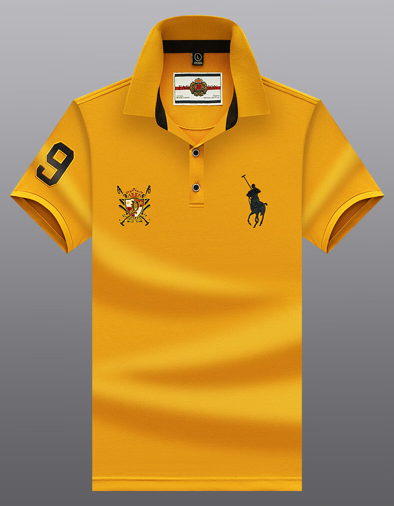 老爷车短袖t恤男2022夏季棉韩版短袖日常休闲合体型纯色男士保罗男士