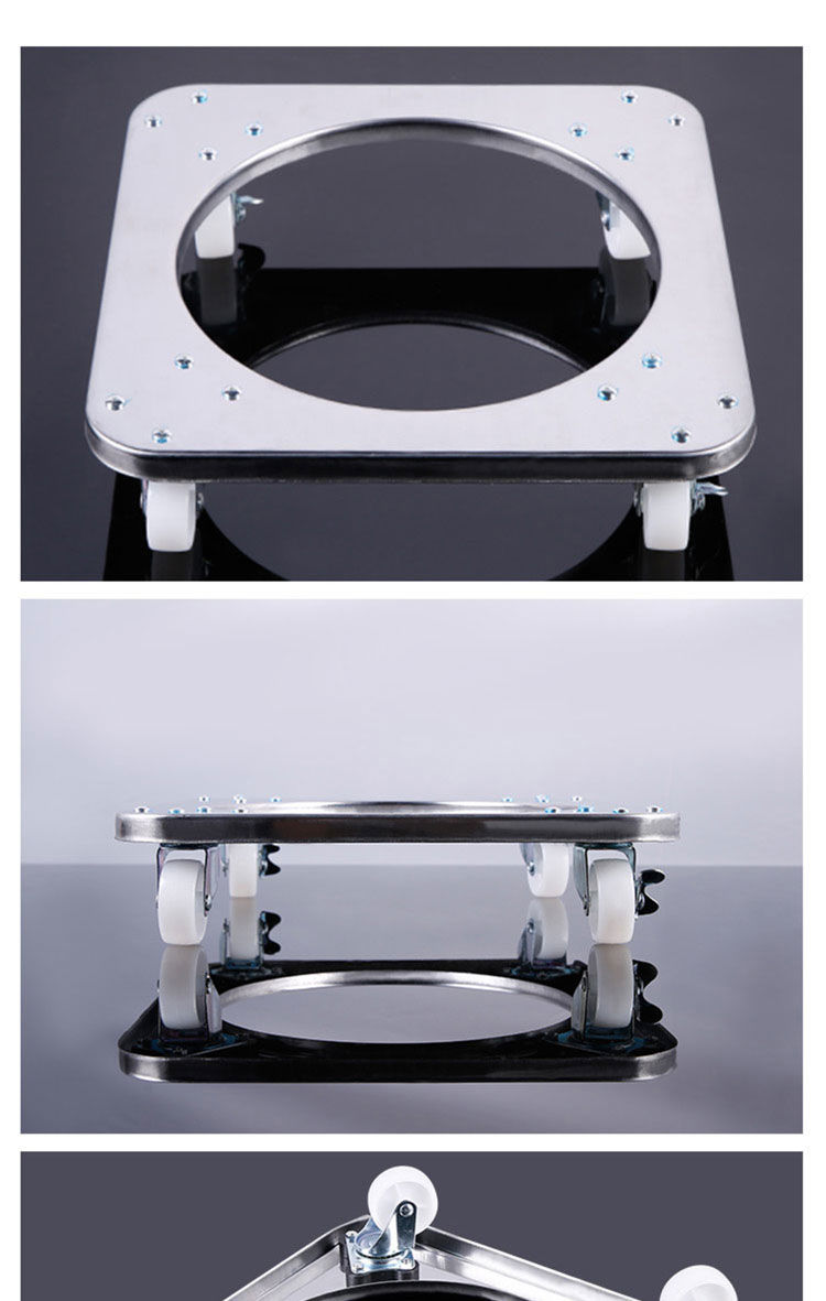 不锈钢煤气罐架托盘煤气瓶移动托盘煤气瓶架底座支架托厨房置物架 304