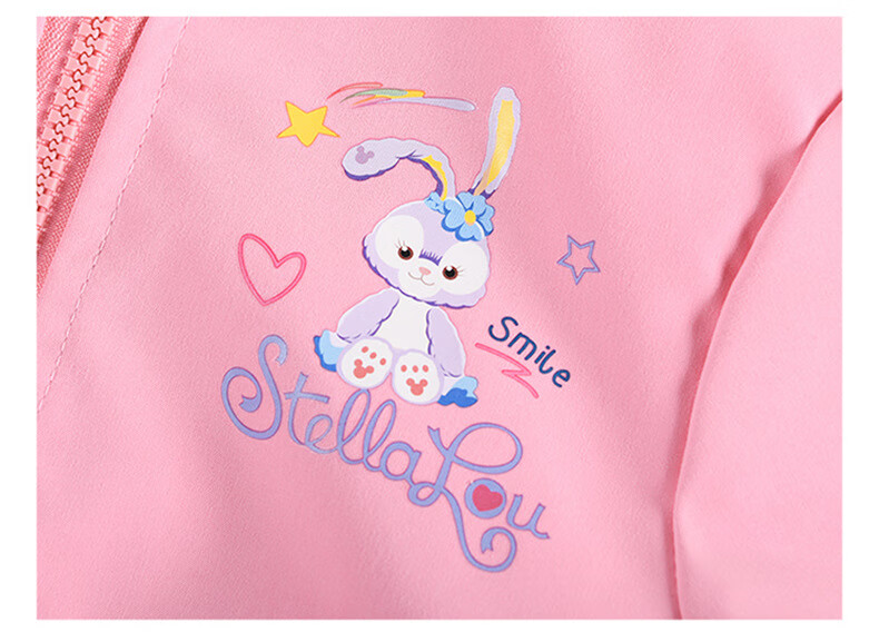 22新款女童外套春秋款星黛露卡通夹克 小美女粉色 90cm【图片 价格