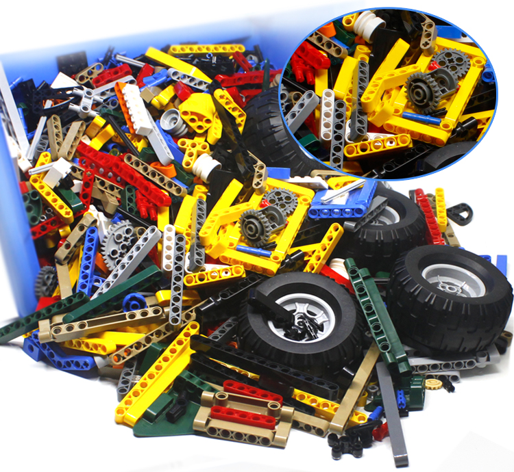 乐高lego兼容积木零件齿轮科技散件小颗粒配件拼插玩具散装件称斤