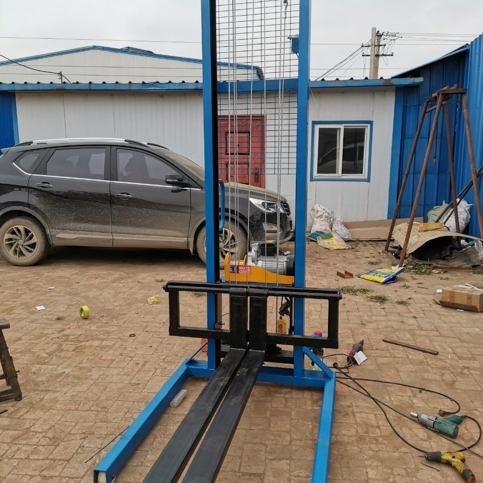 液压叉车手动升降 装卸车家用小型叉车搬运车 电动叉车 装车神器 1吨