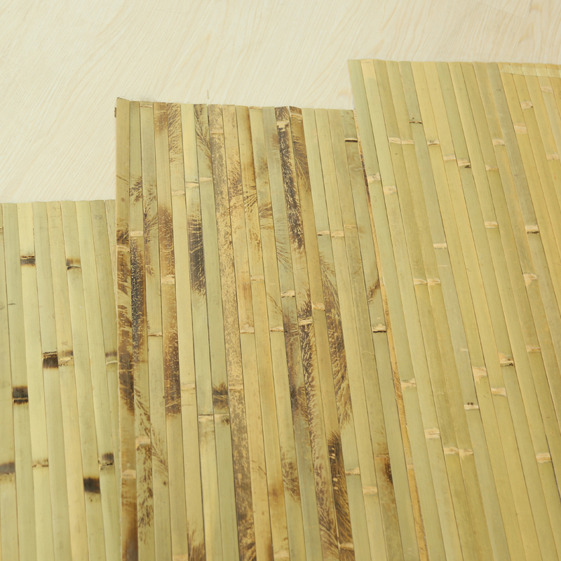 吊顶墙面装饰材料酒店民宿竹编竹片竹子新中式装修 竹皮火烧纹(宽1