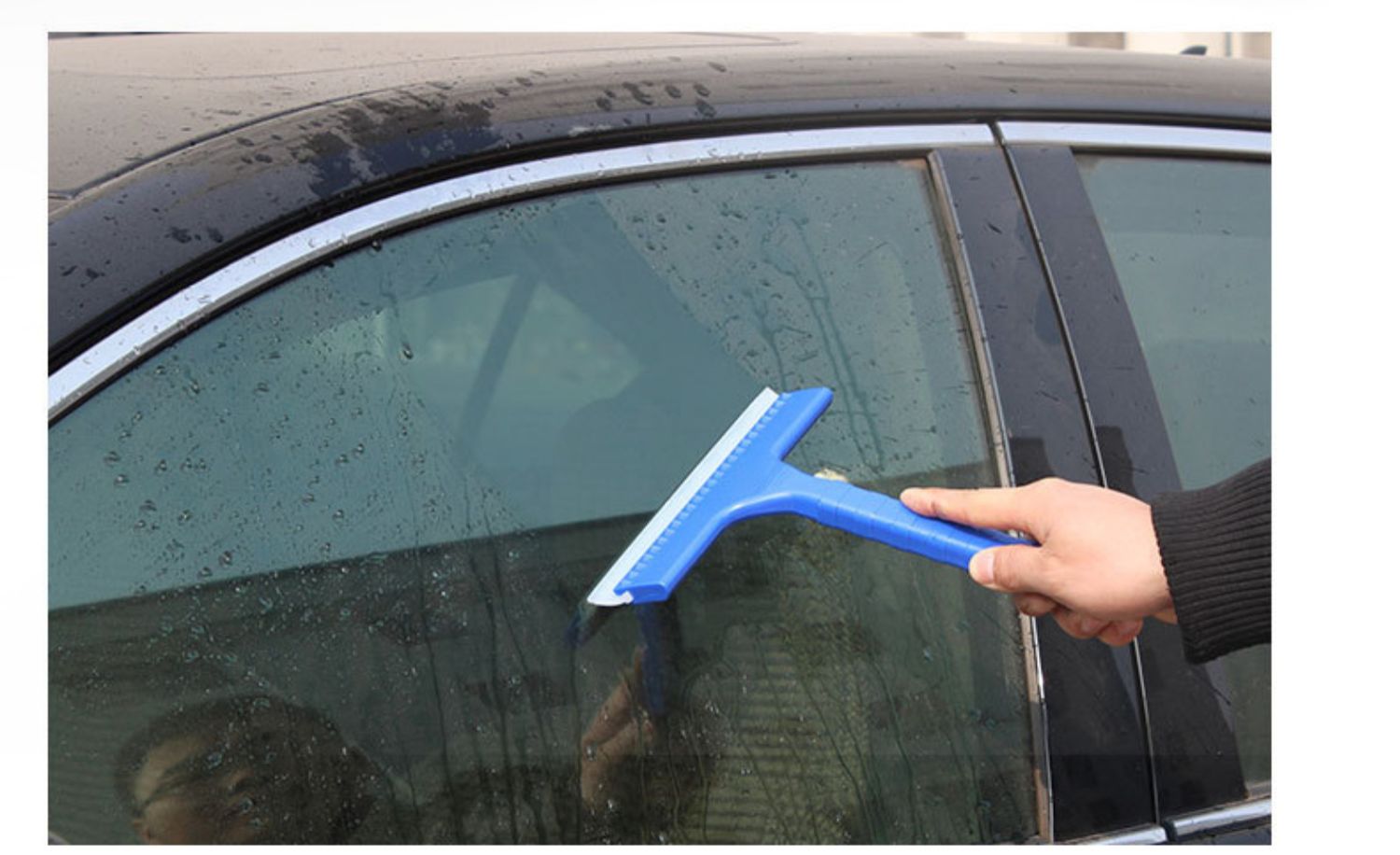 定制汽车刮水器车用家用擦玻璃窗刮水板硅胶条玻璃清洁器无痕刮条蓝色