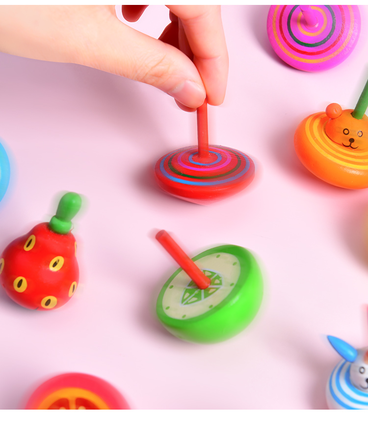 陀螺木质超大号木质旋转小陀螺玩具新款儿童手动拧转男孩女孩手转解压