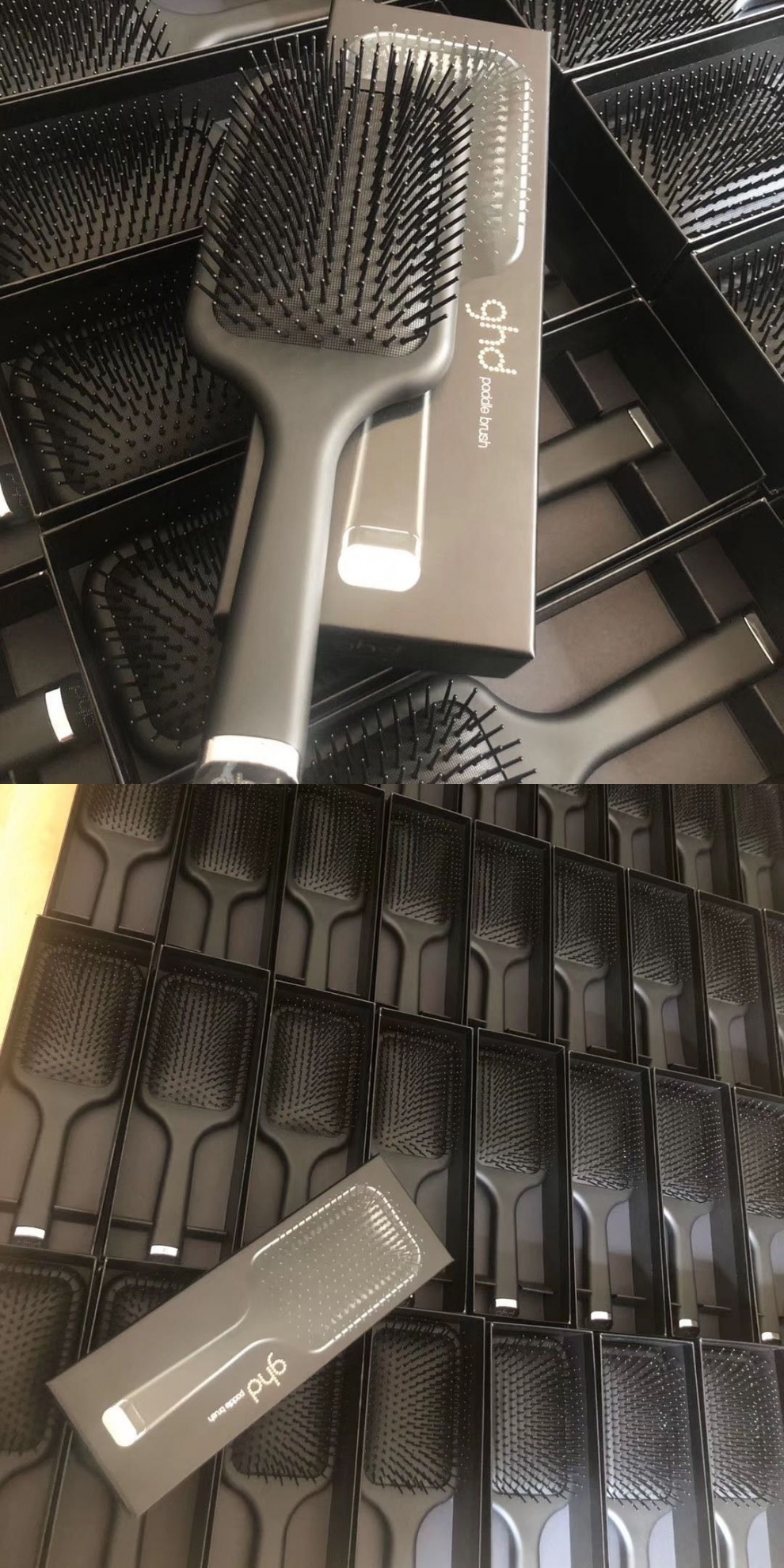 ghd梳子进口paddle 气垫梳按摩梳子女网红款气囊梳顺发梳子家用 黑色