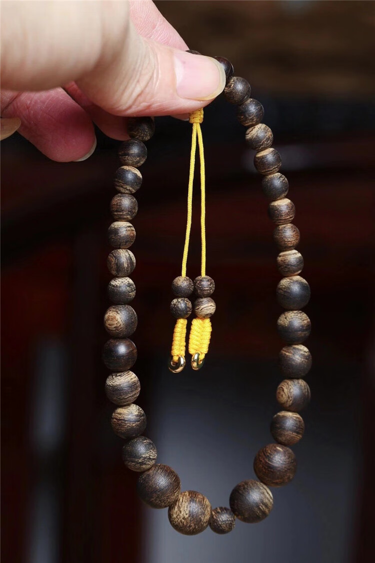 越南芽庄白奇楠沉水沉香手串佛珠男士菩萨棋挂件观音吊坠女款 标价