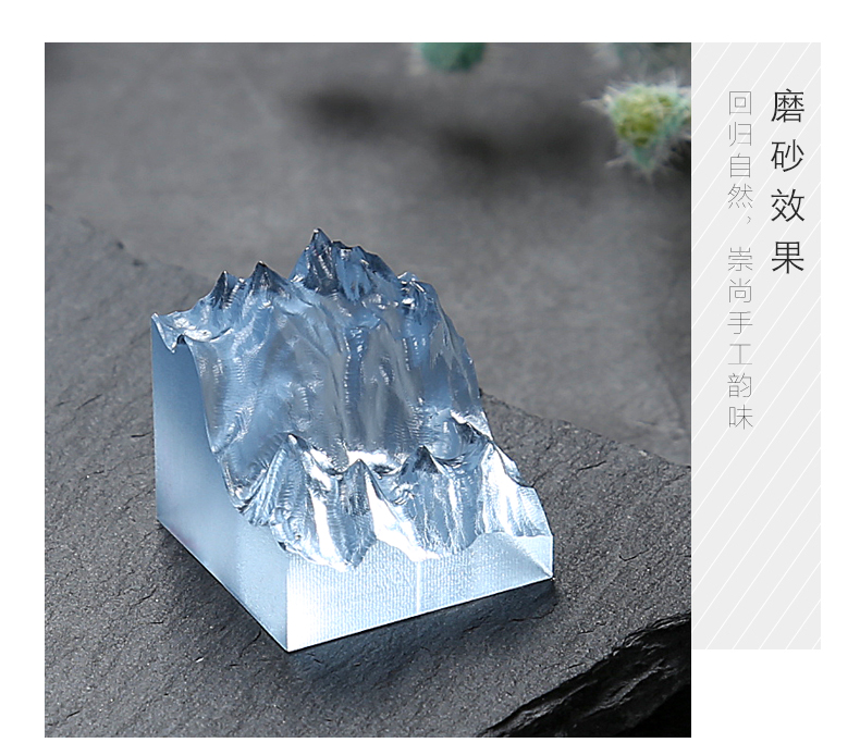 knriquen(gcm)滴胶山峰硅胶模具水晶滴胶 uv树脂胶雪山山峰制作微景观