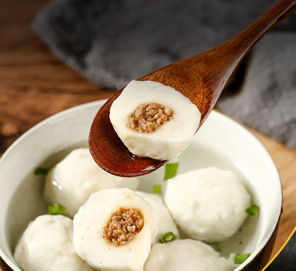 福建连江庄飞手工鱼丸鳗鱼鱼丸真鳗鱼手工鱼丸包心连江鱼丸 500g手工