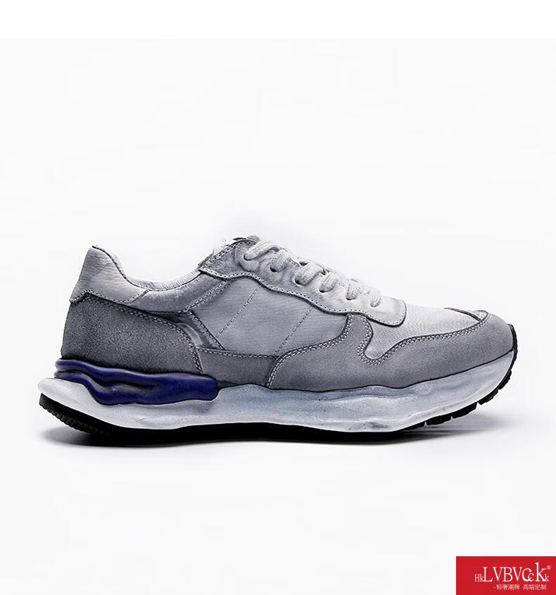 国际大牌意大利hklv bv c ck k欧洲站潮牌厚底运动鞋男复古阿甘休闲男