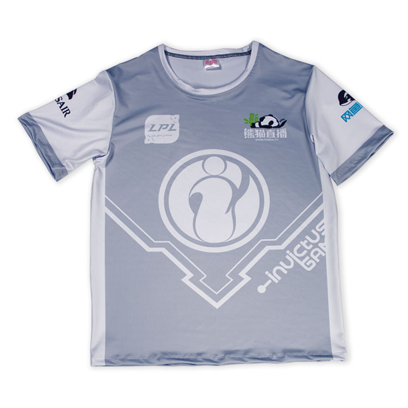 ig队服短袖英雄衣服联盟吃鸡男女可定制id电竞服比赛服lpl战队 ig短袖
