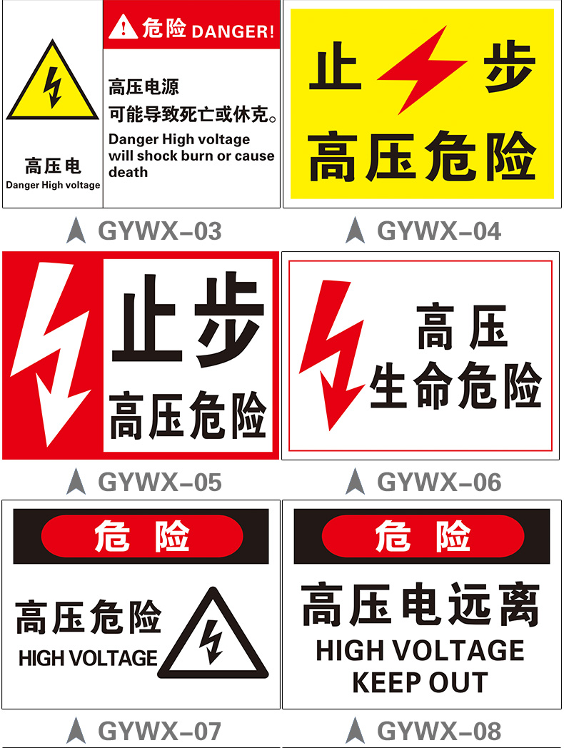 电危险配电箱危险高压电远离电力标识警告标示标志拍户外消防安全提示