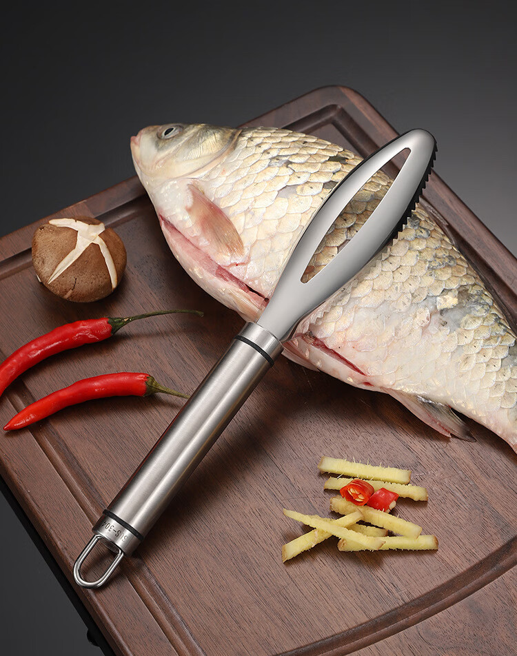 304不锈钢鱼鳞刨刮鱼鳞神器杀鱼专用刮鳞器家用手动打鳞器鱼鳞刷鱼鳞