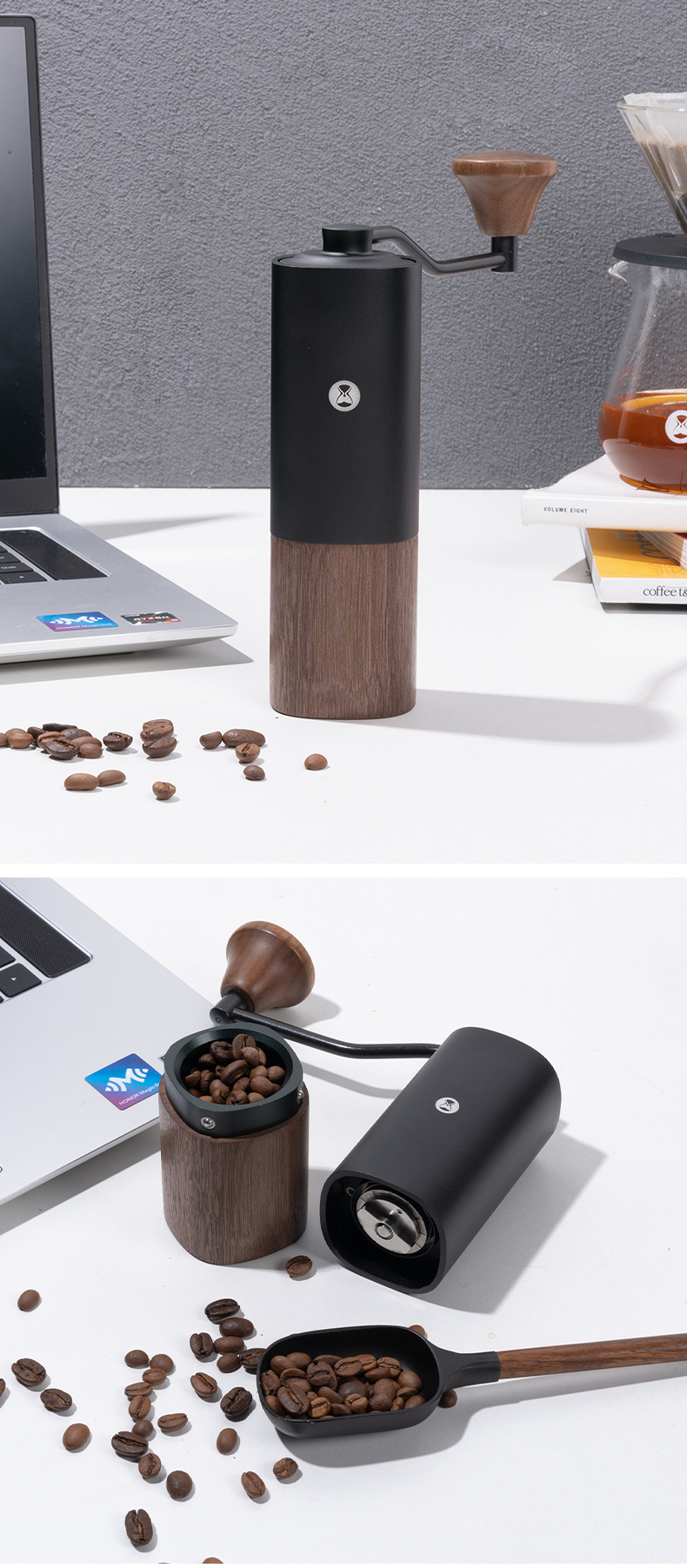 2022升级款泰摩栗子c手摇磨豆机栗子g1g3级手摇咖啡豆磨豆机家用便携