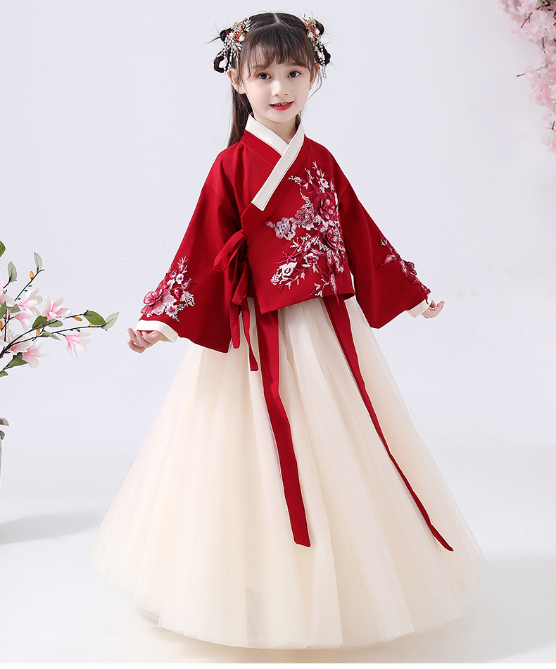 儿童汉服襦裙超仙新款宝宝仙袄裙套装童中国风童装古装夏小女孩女童