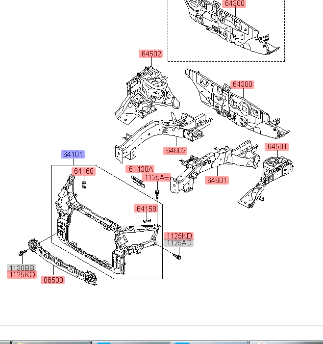 适用于适用于09-2015款起亚新索兰托水箱框架龙门架水箱托架汽车 15