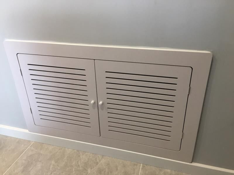 遮挡盖板暖气装饰弱电箱遮挡门 外径长90高70适合洞口长80高60【图片