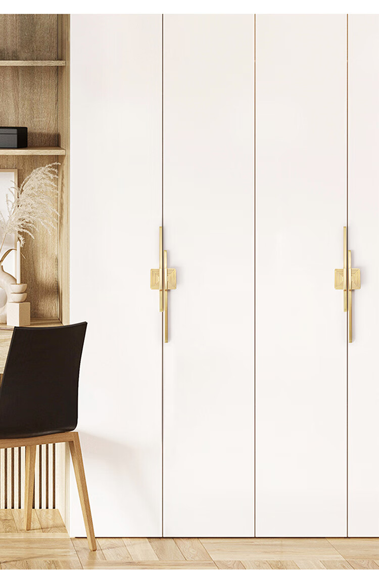 北欧衣柜拉手现代简约创意橱柜门长拉手轻奢厨房鞋柜书柜把手2201珍珠