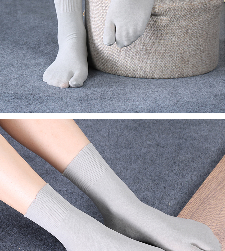 南极人高档品牌分趾脚趾袜二趾袜丝袜薄款纯色透气男女夏2吸汗二指