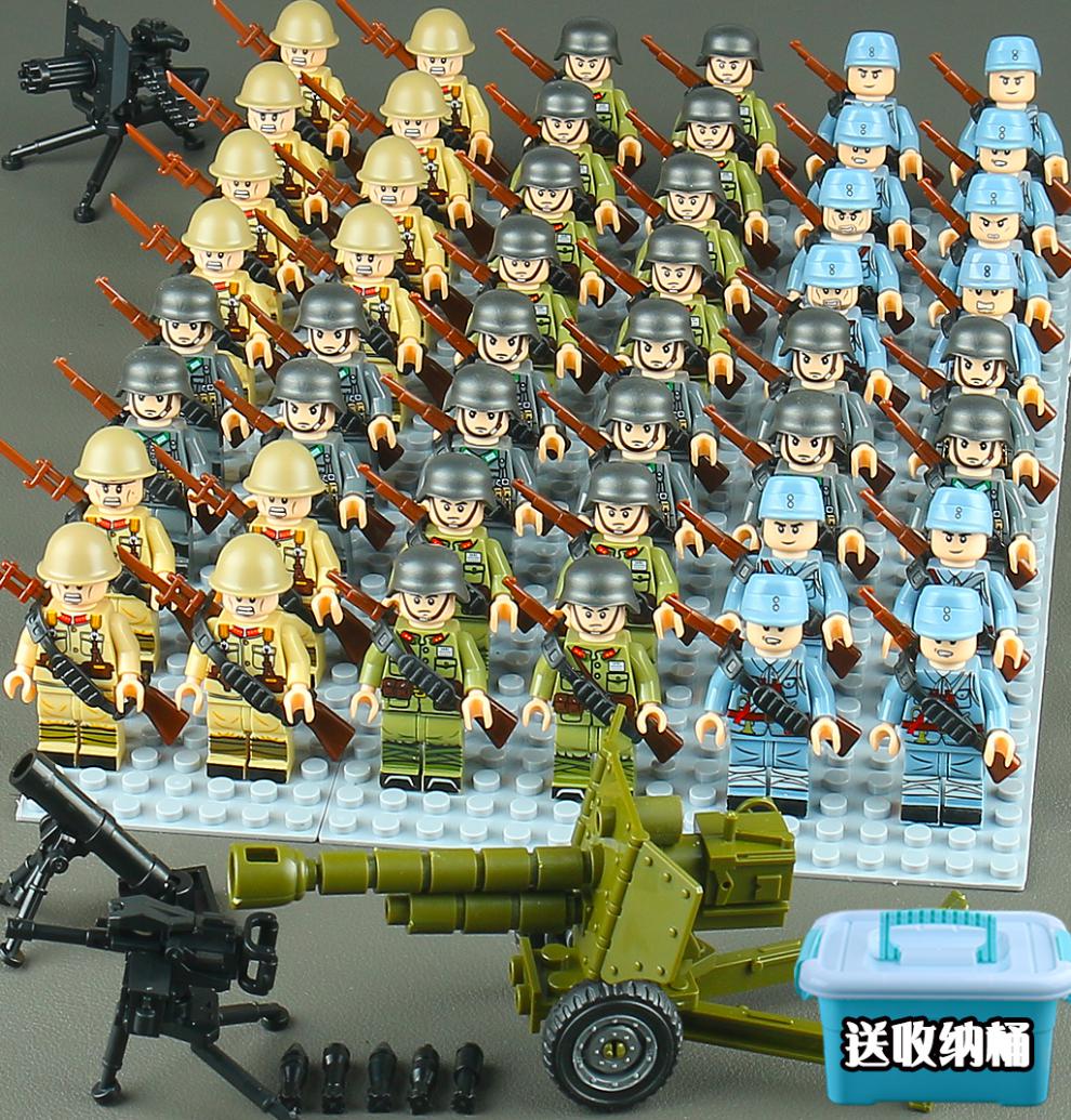 乐··高(lego)军事二战积木八路军方阵井冈山会