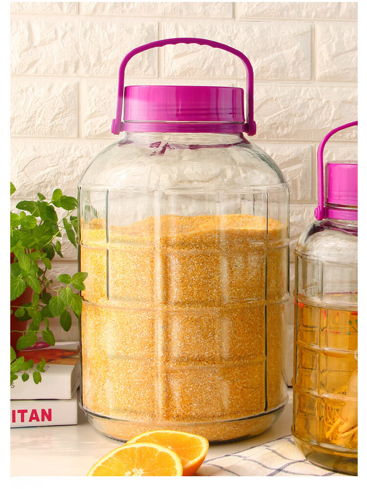 厨房储物器皿 泡酒瓶带龙头 玻璃泡酒瓶加厚带盖带龙头带酒提酵素密封