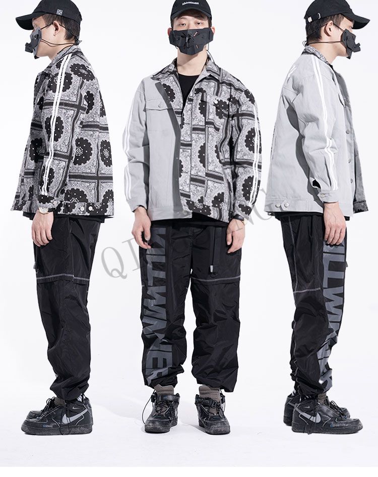 何炅同款killwinner联名wb腰果花新款情侣外套潮牌情侣