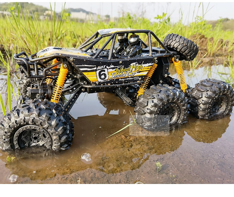 超大六驱遥控车水陆两栖车越野车高速儿童玩具汽车rc攀爬赛车半米车身