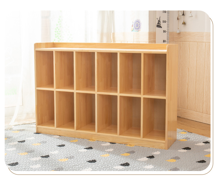 幼儿园玩具柜区角柜幼儿园书包柜实木玩具柜子书架区角柜儿童收纳架储
