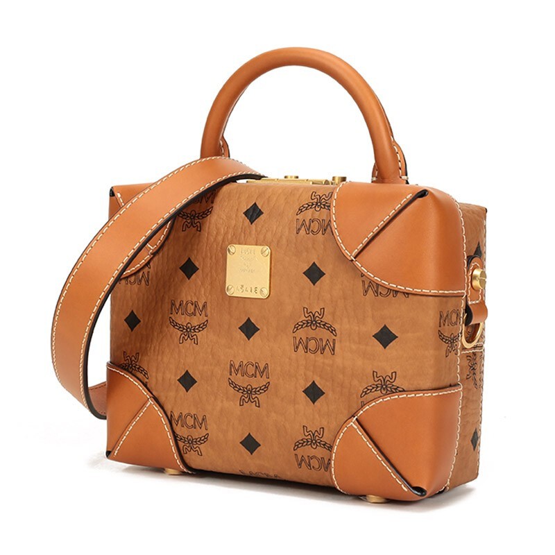 mcm女包经典款女士干邑色手提单肩斜挎包干邑色mwraabf03co001191458