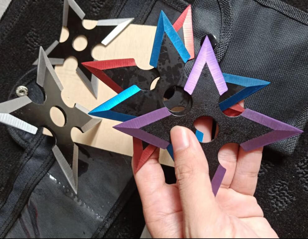 火影忍者飞雷神 飞镖盘套装 六角彩色飞镖玩具飞刀暗器直刀军刀飞针