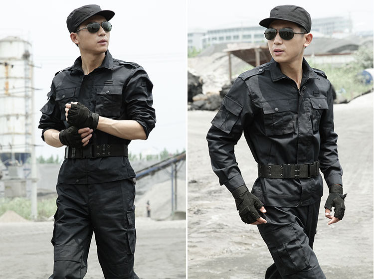 体能训练作训户外迷彩服套装长袖保安作训服春秋季保安制服训练服耐磨