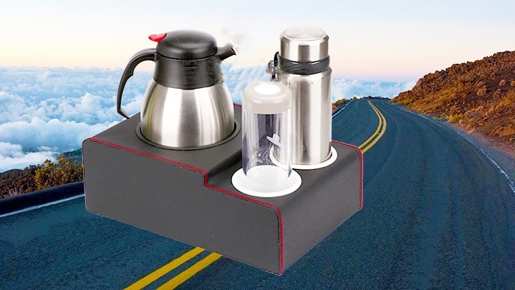 车载水壶杯架保温壶热水瓶固定架货车暖壶汽车用后备箱暖瓶架底座