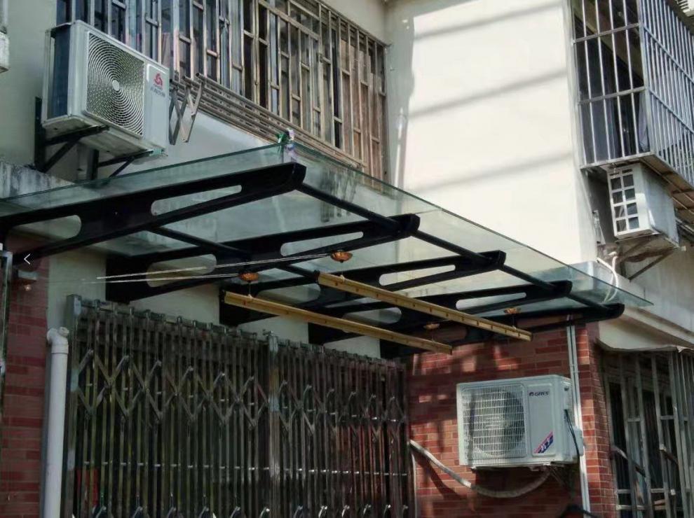 雨棚钢梁牛腿支架点式玻璃幕墙爪件门头工字挑梁铁不锈定做制h型tg可